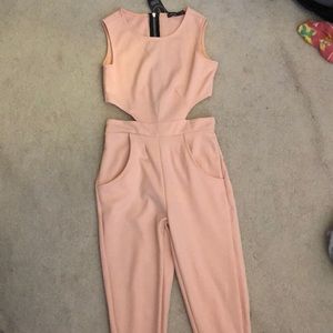 Light pink petite jumpsuit size XS